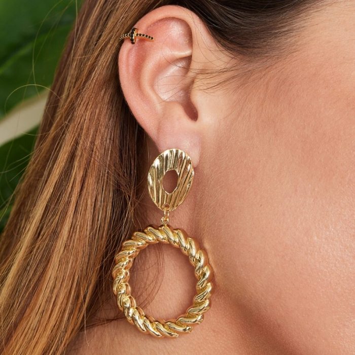 Twisted Circle Earrings - Afbeelding 4