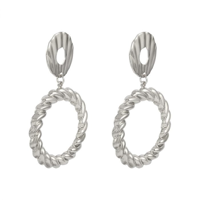 Twisted Circle Earrings - Afbeelding 2