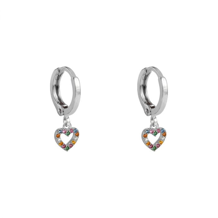 Zirconia Heart Earrings