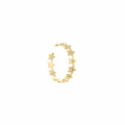 All over Stars Ring — Zilver