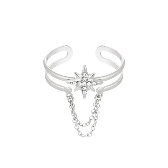 Ster met ketting Ring - Afbeelding 4